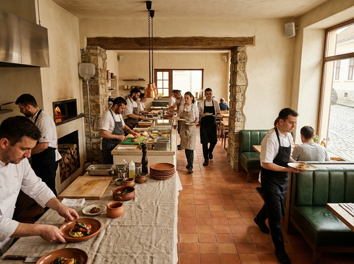 Preparat culinar semnat River's Lounge, Călărași – farfurie decorată cu flori comestibile